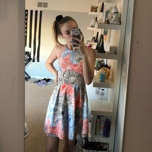Floral print dress